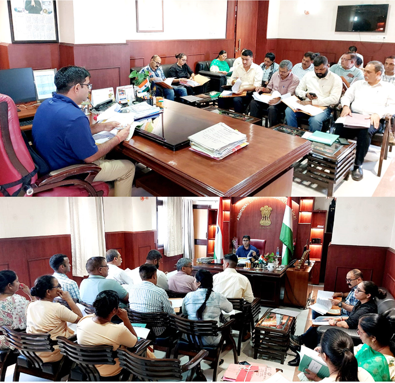 Additional Deputy Commissioner chairs meetings of committees formed on caste discrimination and disability protection.